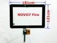 original Ainol Novo7 7'' Novo 7 Fire Flame LCD touch screen digitizer panel